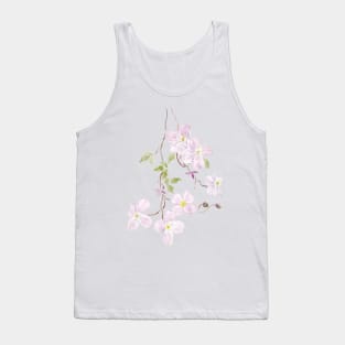 purple clematis watercolor Tank Top